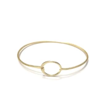 Urbiana Circle Bangle Bracelet In Metallic