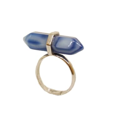 Urbiana Boho Stone Ring In Transparent