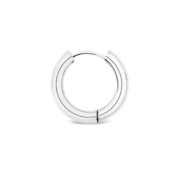 Urbiana Stainless Steel Hoop Earrings In Metallic