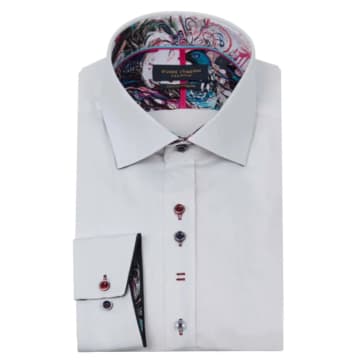 Guide London Cut Away Collar Shirt In White