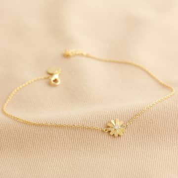 Lisa Angel Daisy Anklet In Gold