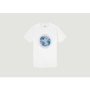 Knowledge Cotton Apparel Smiley Earth T-shirt