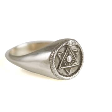 Rachel Entwistle The Ouroboros Signet Ring In Metallic