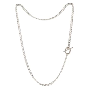 Rachel Entwistle Terra Necklace Thick 56cm / White Silver