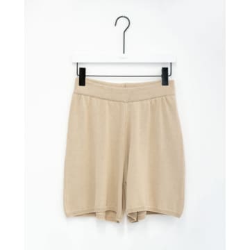 Beaumont Organic Ss22 Gertie Organic Cotton Shorts In Sand In Neutrals