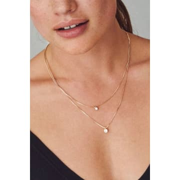 Pilgrim Lucia 2 In 1 Crystal Necklace In Gold
