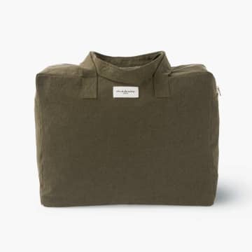 Rive Droite Paris Elzevir Recycled Cotton The Weekend Bag In Green