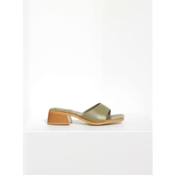 Collection & Co Pia Mule, Olive Green