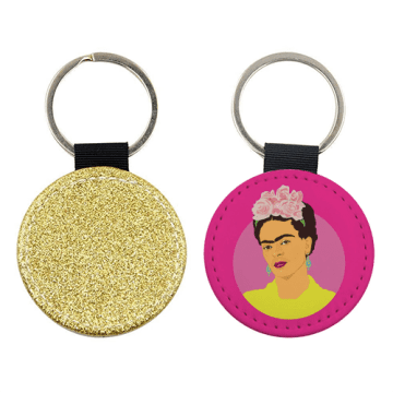 Art Wow Frida Kahlo Keyring In Gold