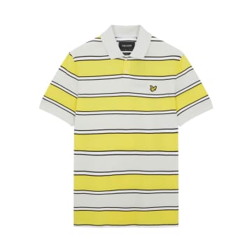 Lyle & Scott Broad Stripe Polo Shirt Sunshine Yellow