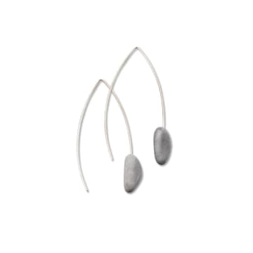 Narratives The Agency 6cm Pebble Hook Earrings In Grey