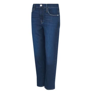 Frame Le Nouveau Straight-leg Jeans In Dark Blue