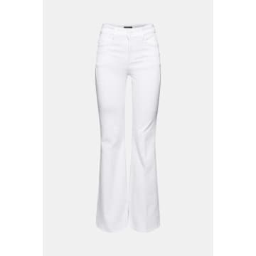 Esprit Bootcut Jeans With Pressed Pleat White