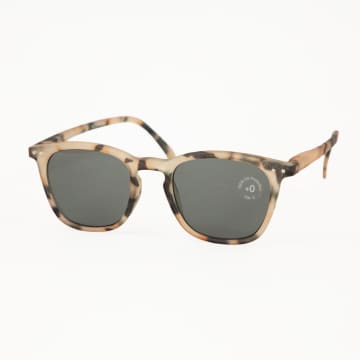 Izipizi #e The Trapeze Square Style Sunglasses In Light Tortoise Brown