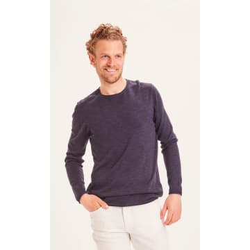 Knowledge Cotton Apparel 80542 Forrest O-neck Tencel™ Knit Total Eclipse