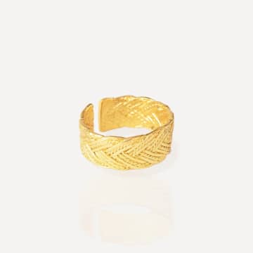 Ottoman Hands Demetra Braided Ring | Gold Plated