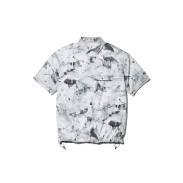 Snow Peak Printed Quick Dry Polo Shirt In Grey