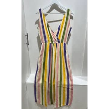 Compañía Fantástica Compania Fantastica Multicolour Striped Midi Dress