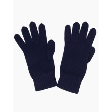 40 Colori Dark Blue Solid Wool Gloves