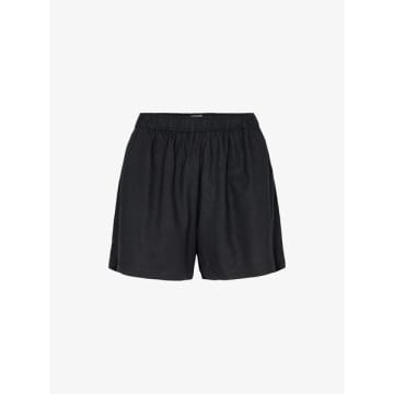 Levete Room Naja 8 Linen Shorts In Black