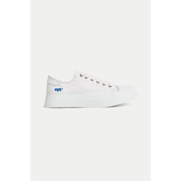 East Pacific Trade White Dive Canvas Trainer Mens