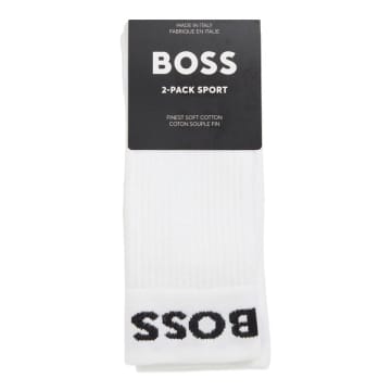 Hugo Boss 2 Pack Rs Sport Socks In White