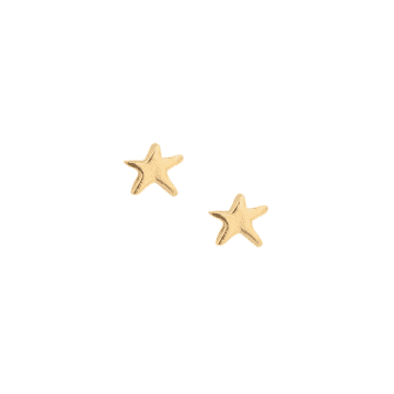 Épanoui Star Studs In Metallic