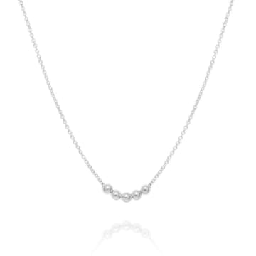 Épanoui Spheres Necklace, Silver In Metallic