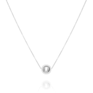 Épanoui Large Sphere Necklace, Silver In Metallic
