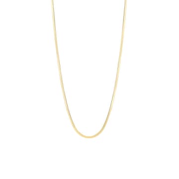 Juulry Gold Plated Flat Link Necklace