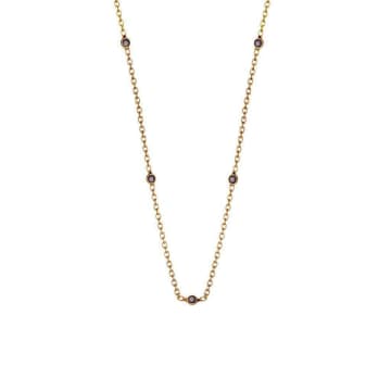 Juulry Gold Plated Black Onyx Necklace