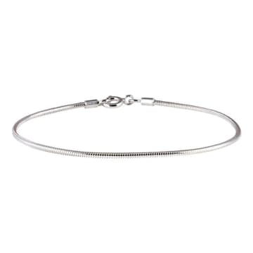 Juulry Silver Round Link Bracelet In Metallic