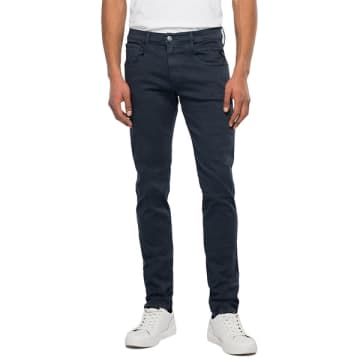 Replay Hyperflex X-lite Anbass Colour Edition Slim Fit Jeans In Blue