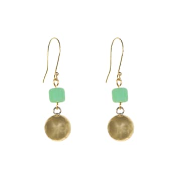Just Trade River Earrings Green
