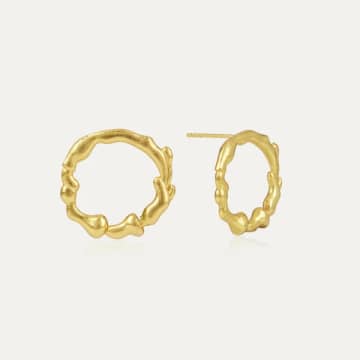 Ottoman Hands Gaia Circle Stud Earrings
