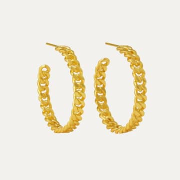 Ottoman Hands Darcie Chain Large Hoop Earrings