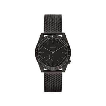 Komono Black Mesh Ray Legacy Wrist Watch