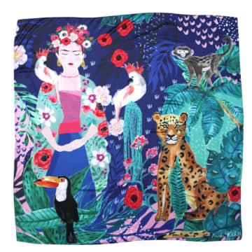 House Of Disaster Frida Kahlo Tropical Square Scarf