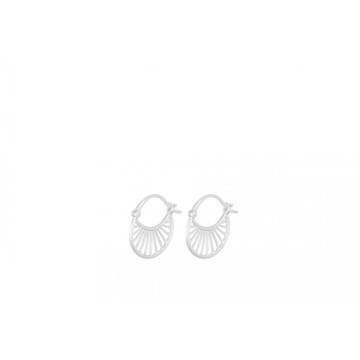 Pernille Corydon Daylight Earrings Small In Silver In Metallic