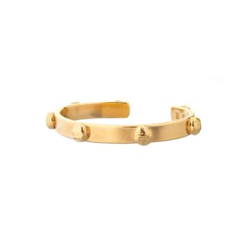 Renné Jewellery 18 Carat Gold Plated Open Oolana Bangle