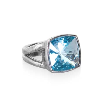 Renné Jewellery Blue Topaz Iris Ring