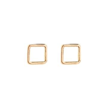 Renné Jewellery 18 Carat Gold Plated Squink Studs