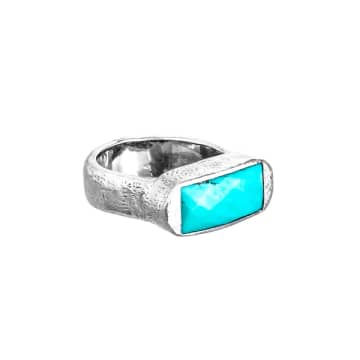 Renné Jewellery Turquoise Hope Ring In Blue