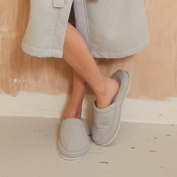 Chickidee Anthra Grey Waffle Slippers