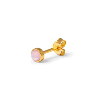 Lulu Single Bling Rose Opal Earring