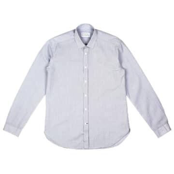 Merchant Menswear Mercante Seersucker Stripe Shirt Carrara White