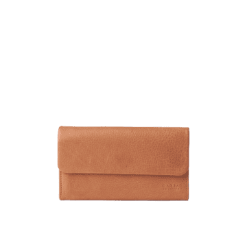 O My Bag Pau's Cognac Stromboli Leather Pouch Wallet