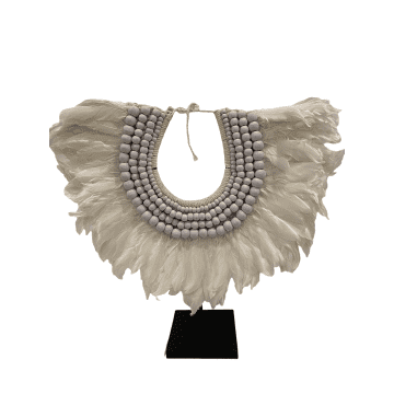 Botanical Boys Handmade Feather & Shell Necklace (2207)