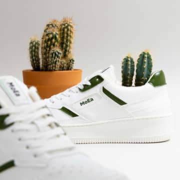 Moea | Cactus Vegan Trainers | White