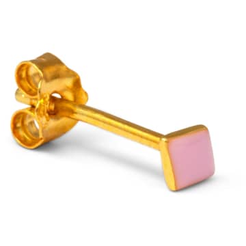 Lulu Copenhagen Light Pink Gold Plated Confetti Ear Stud